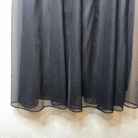 JS Collections Size 6 Black Sheer Lined Long Victorian Formal Maxi Skirt EUC - Picture 4 of 7